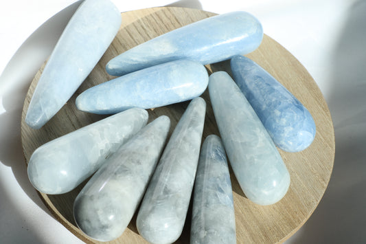 Blue Calcite Massage Wands